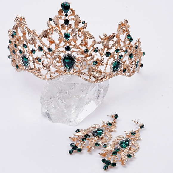 Crystal Wedding Bridal Jewelry Sets Tiara Crowns main image 5